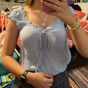 Light blue blouse